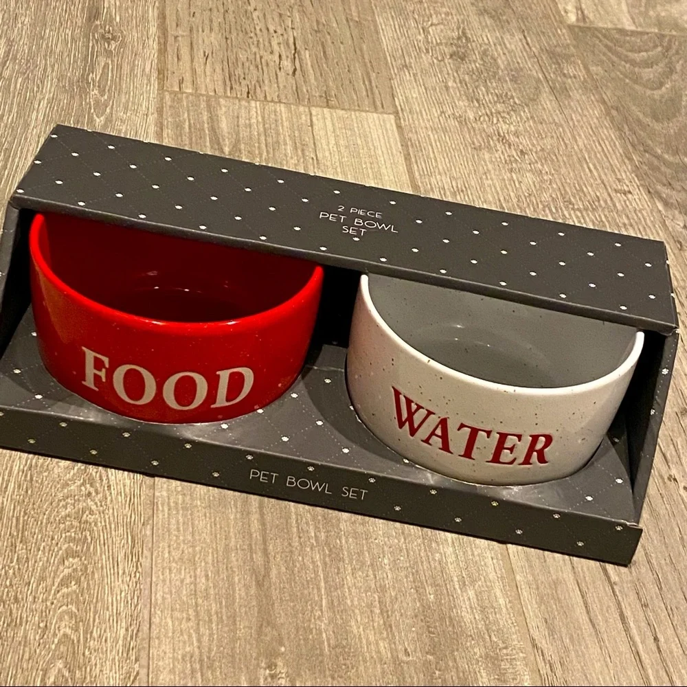 New pet ceramic bowl set